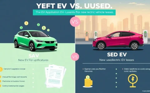 Does the tax credit apply differently to new versus used EV leases