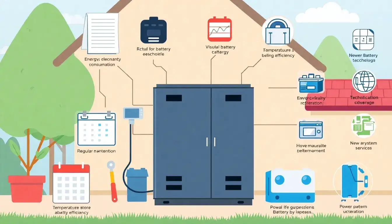 What are the main factors influencing the maintenance costs of residential battery systems
