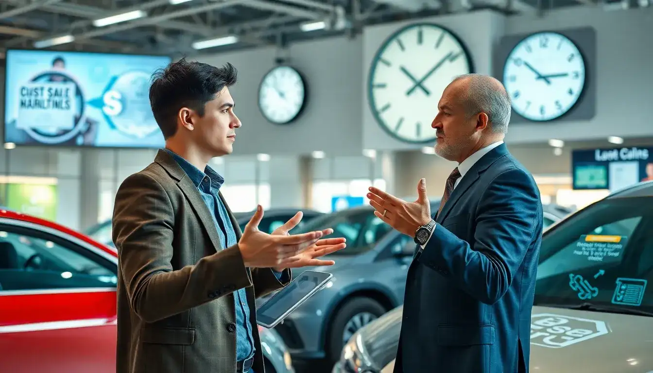 What should I do if the dealer claims they cannot provide the time-of-sale report