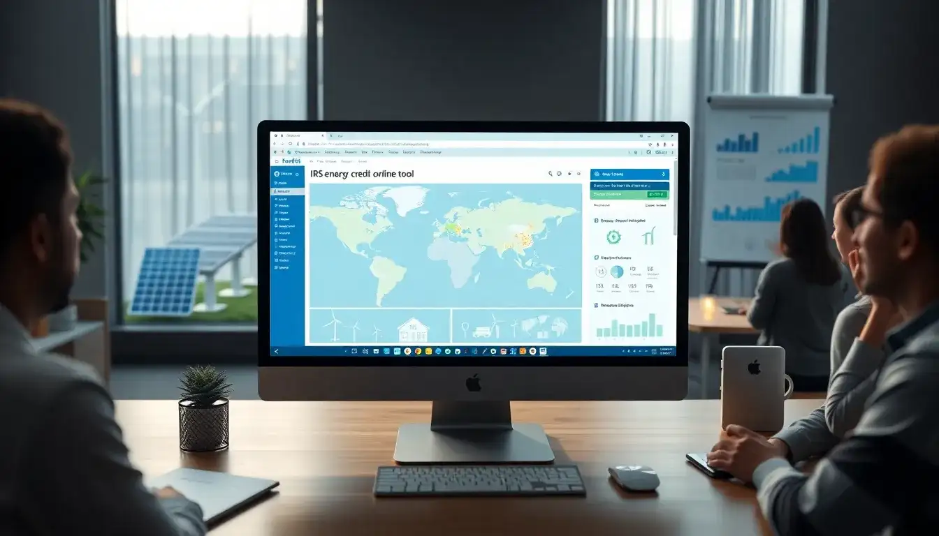 How can I access the IRS Energy Credit Online tool