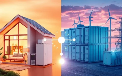 How do the lifetimes of residential and utility-scale battery systems compare