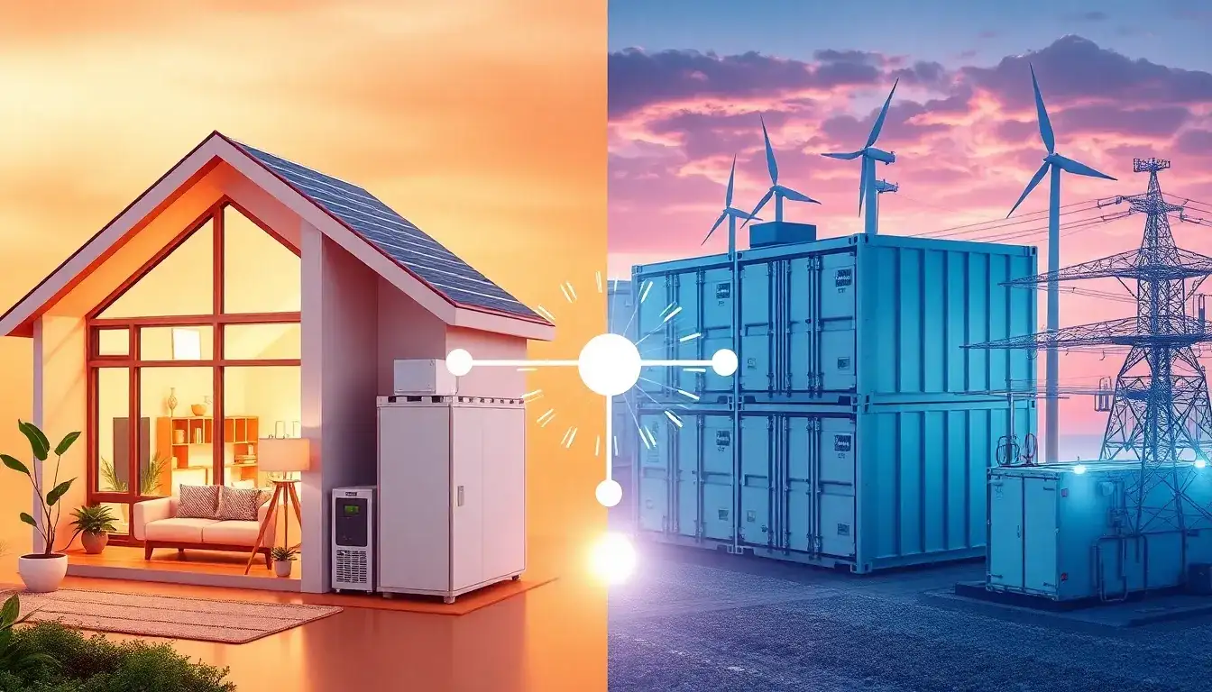 How do the lifetimes of residential and utility-scale battery systems compare