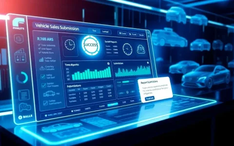 How can I verify if my vehicle's time-of-sale report was successfully submitted