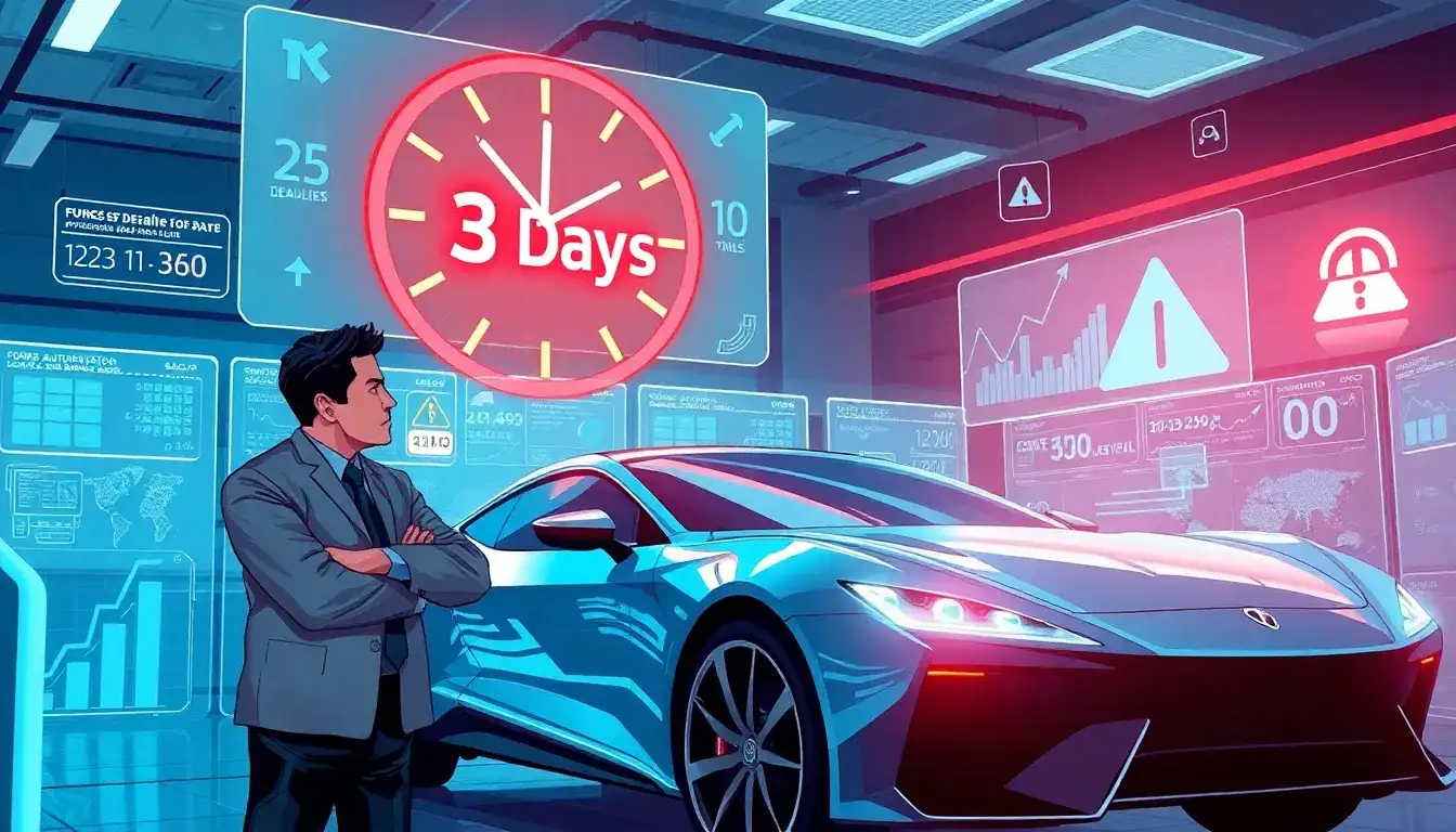 What happens if a dealer misses the three-day deadline for submitting a time-of-sale report