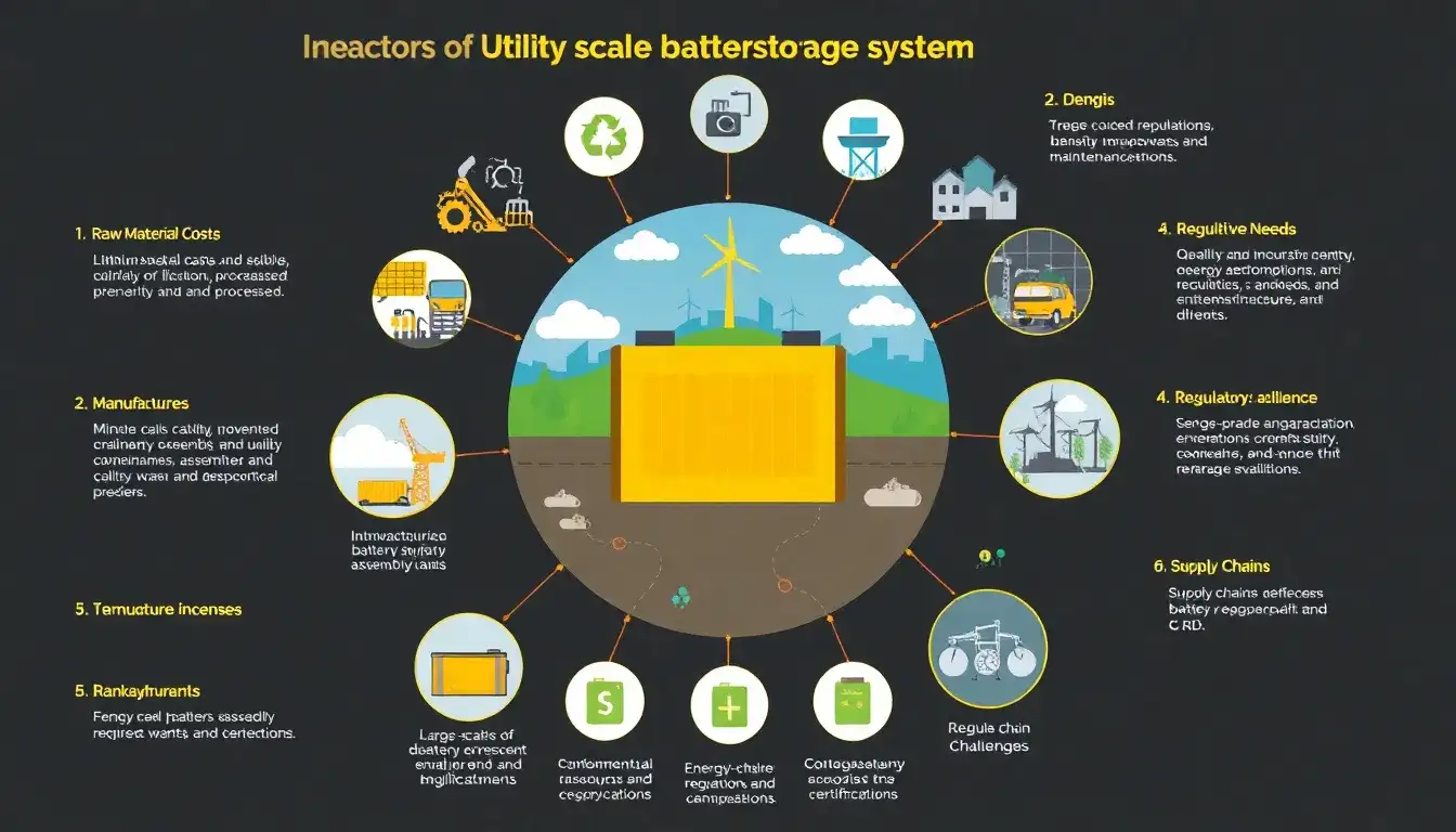 What factors contribute to the higher costs of utility-scale battery storage systems