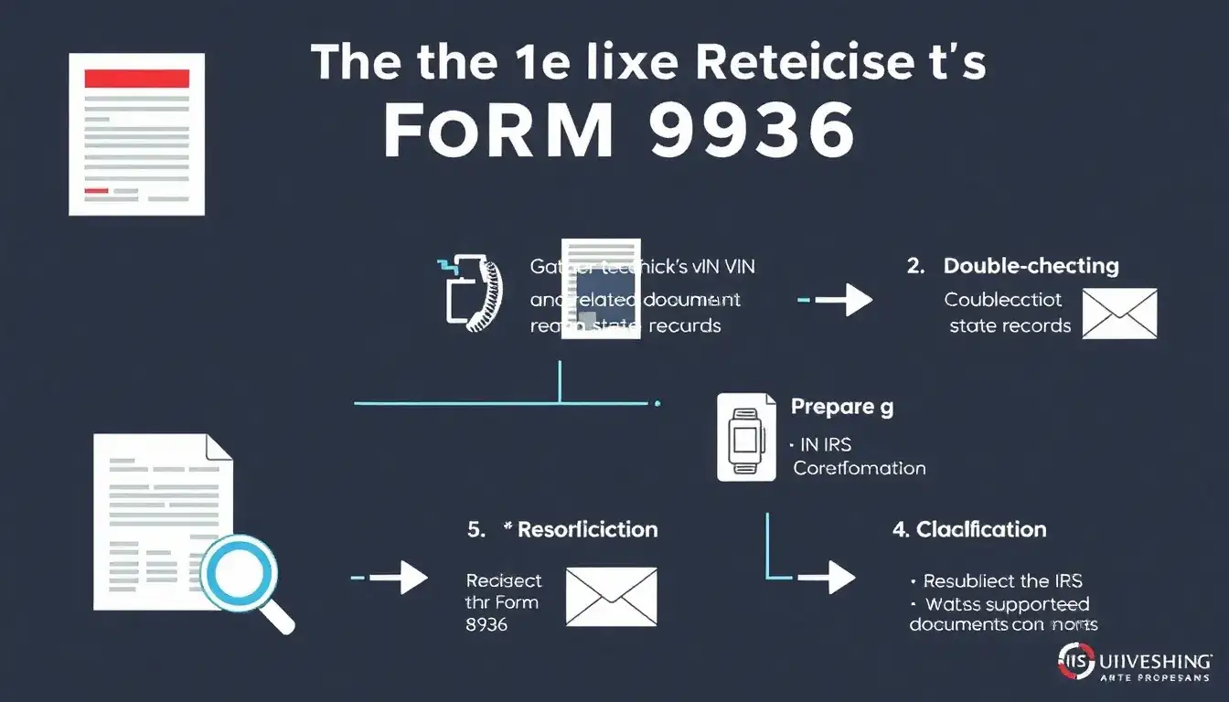 What steps should I take if the IRS rejects my Form 8936 due to a VIN error
