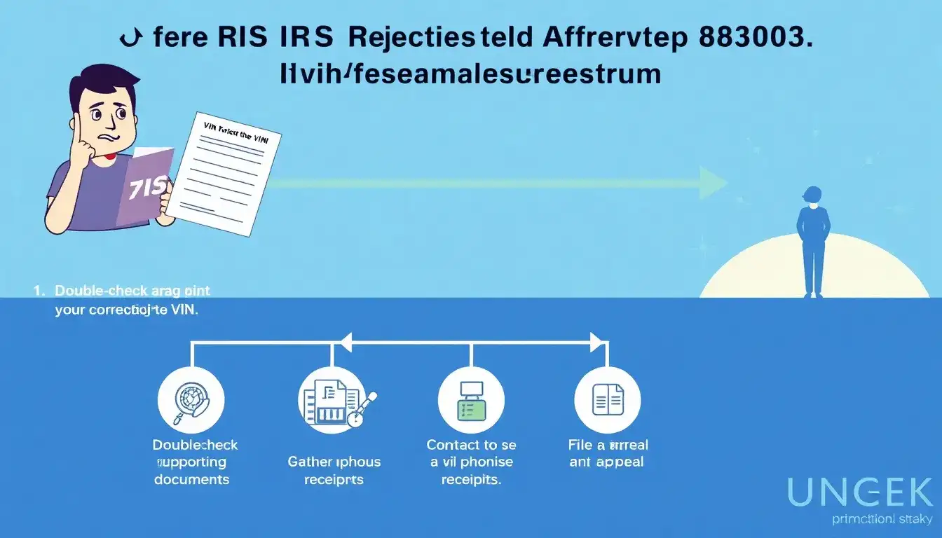 What steps should I take if the IRS still rejects my Form 8936 after correcting the VIN