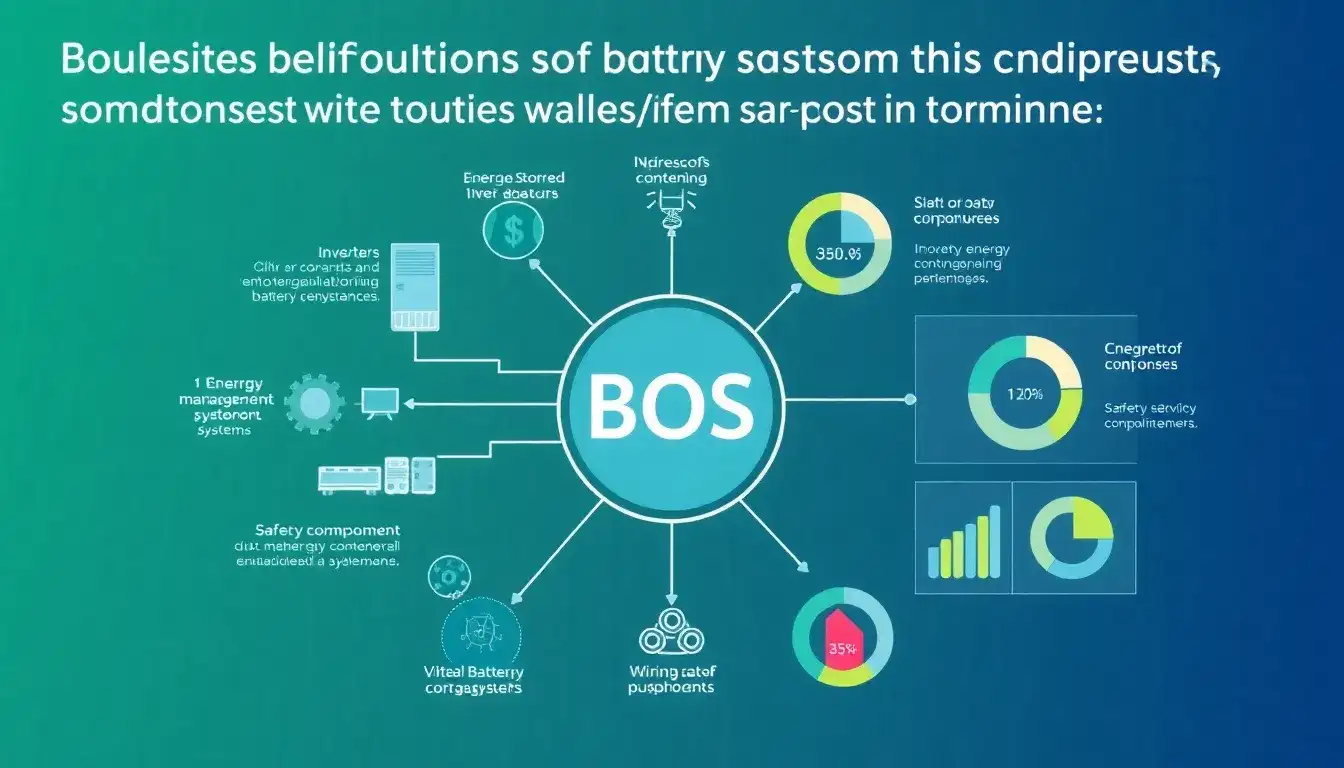 What role do balance of system components play in the total cost of battery storage systems