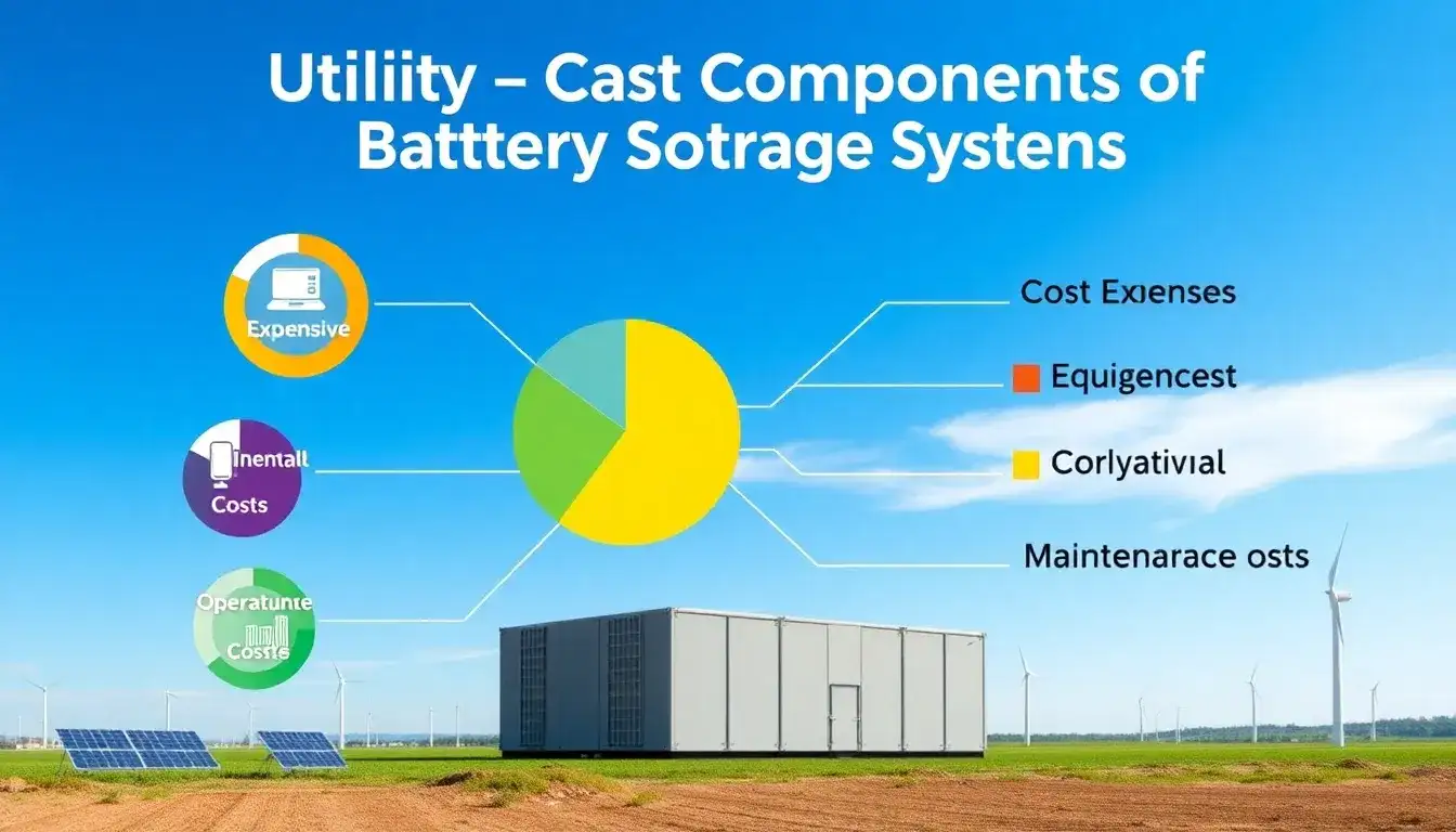 How significant are installation expenses compared to other cost components in utility-scale battery storage