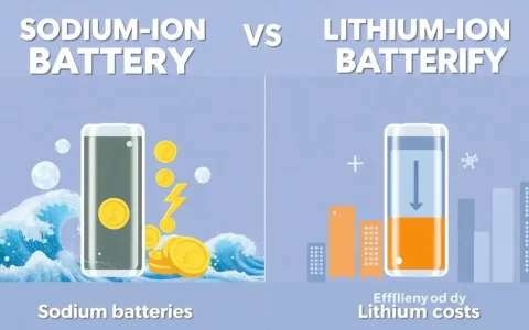 How do sodium-ion batteries compare to lithium-ion batteries in terms of cost and efficiency