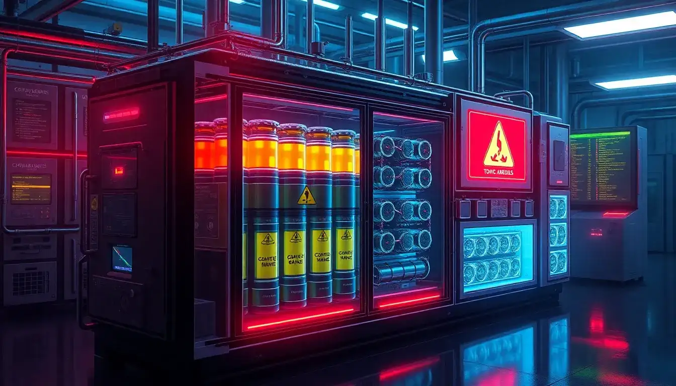 What are the most toxic materials used in battery storage systems