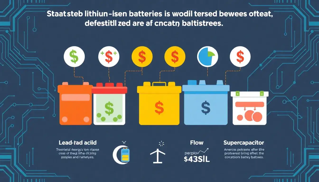 How does the cost of lithium-ion batteries compare to other types of residential energy storage systems