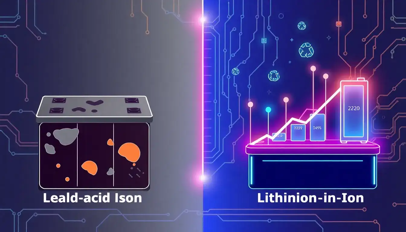 How do lead-acid batteries compare to lithium-ion batteries in terms of lifespan
