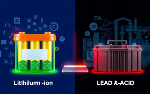 How does the weight difference between lithium-ion and lead-acid batteries impact their use in different industries