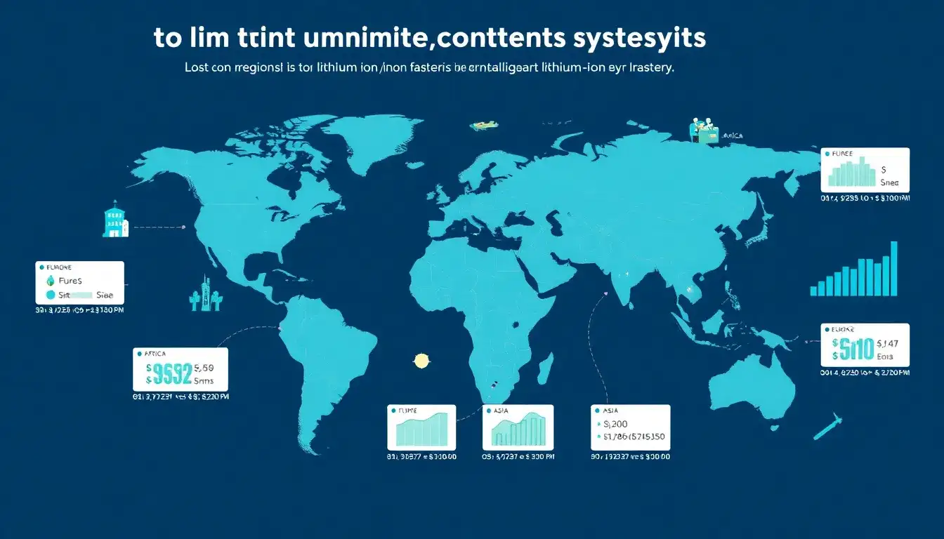 How does the cost of installing a lithium-ion battery system vary by region