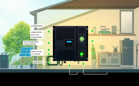 How does a hybrid inverter improve energy efficiency