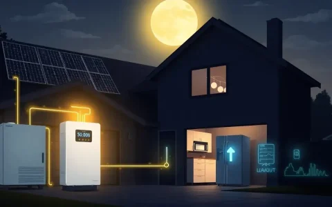 How does a hybrid inverter handle power outages