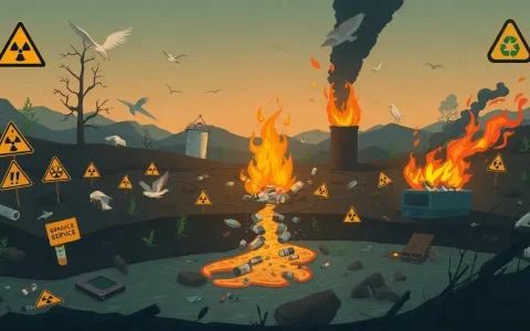 What are the health risks associated with improper disposal of lithium-ion batteries