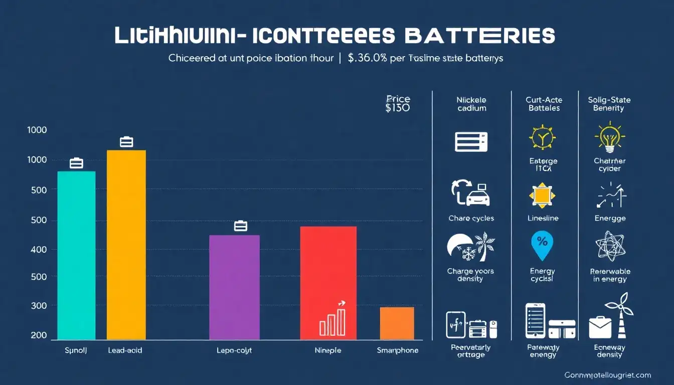 How do lithium-ion battery prices compare to other types of batteries