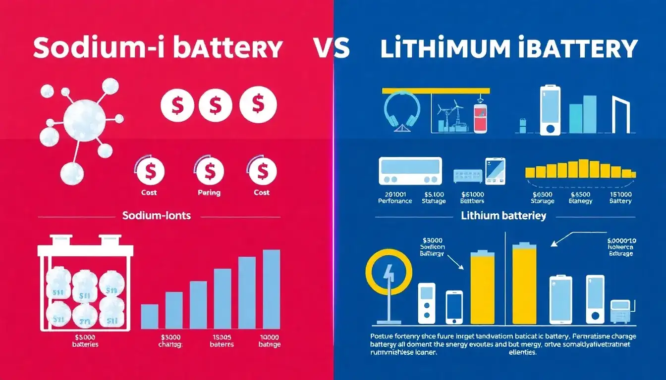 How do sodium-ion batteries compare to lithium-ion batteries in terms of cost and performance