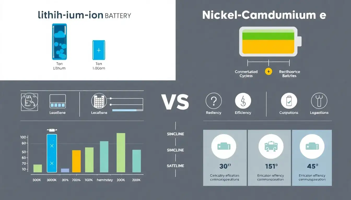 How do lithium-ion batteries compare to nickel-cadmium batteries in terms of lifespan