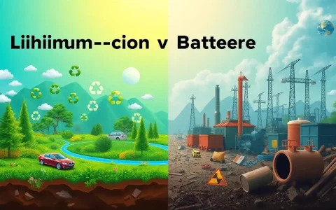 How does the environmental impact of lithium-ion batteries compare to nickel-cadmium batteries