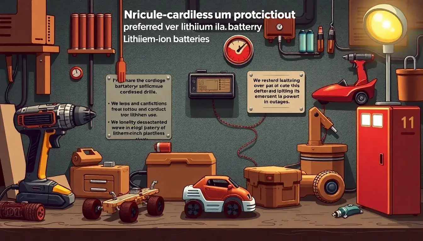 Are there any specific applications where nickel-cadmium batteries are still preferred over lithium-ion batteries