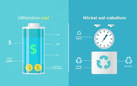 How does the cost of lithium-ion batteries compare to nickel-cadmium batteries over their lifespan