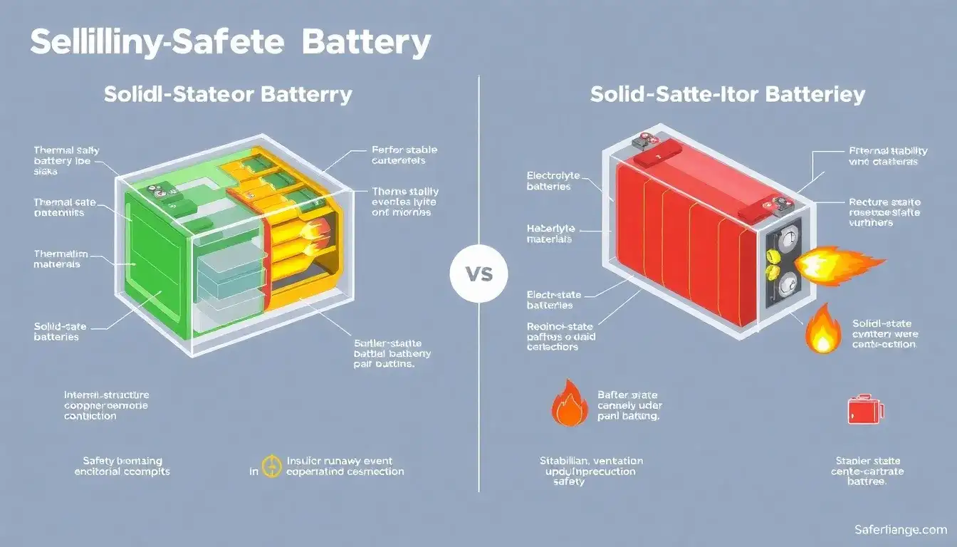 How do solid-state batteries compare to lithium-ion batteries in terms of safety