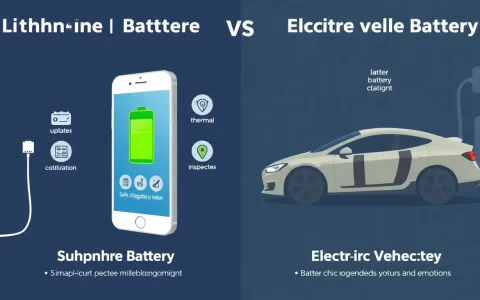 What are the main differences in maintenance requirements between lithium-ion batteries used in smartphones and those used in electric vehicles