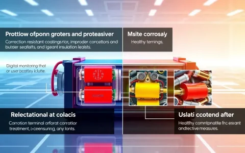 How can I prevent corrosion on lithium-ion battery terminals