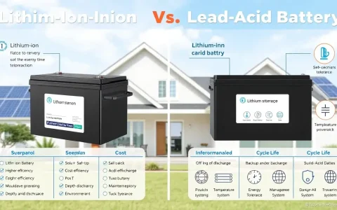What factors should I consider when choosing between lithium-ion and lead-acid batteries for my home energy storage needs