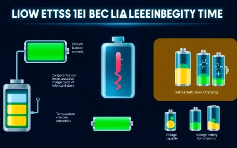 What are the main factors that affect the charging time of lithium-ion batteries