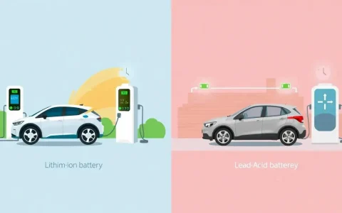 How does the charging time of lithium-ion batteries compare to that of lead-acid batteries in real-world applications
