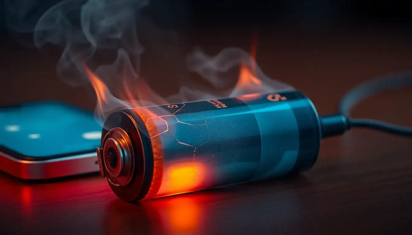 What are the signs of a lithium-ion battery fire