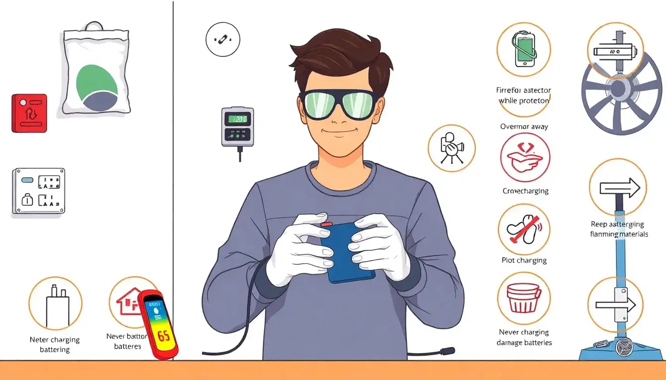 What precautions should I take when charging lithium-ion batteries