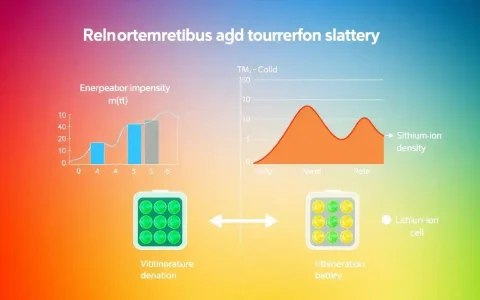 How does temperature variation affect the energy density of lithium-ion batteries