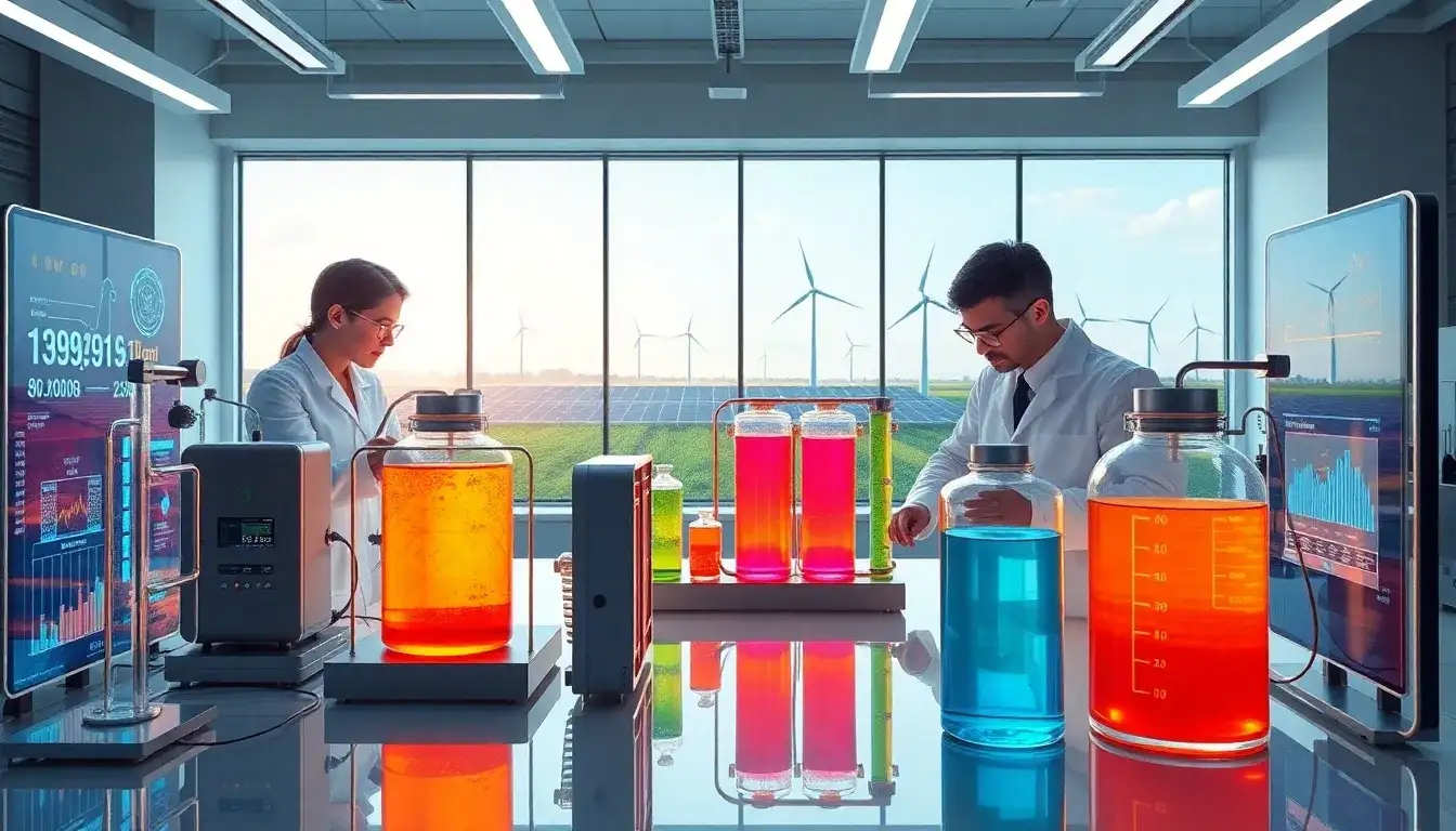 What advancements are being made to improve the energy density of flow batteries