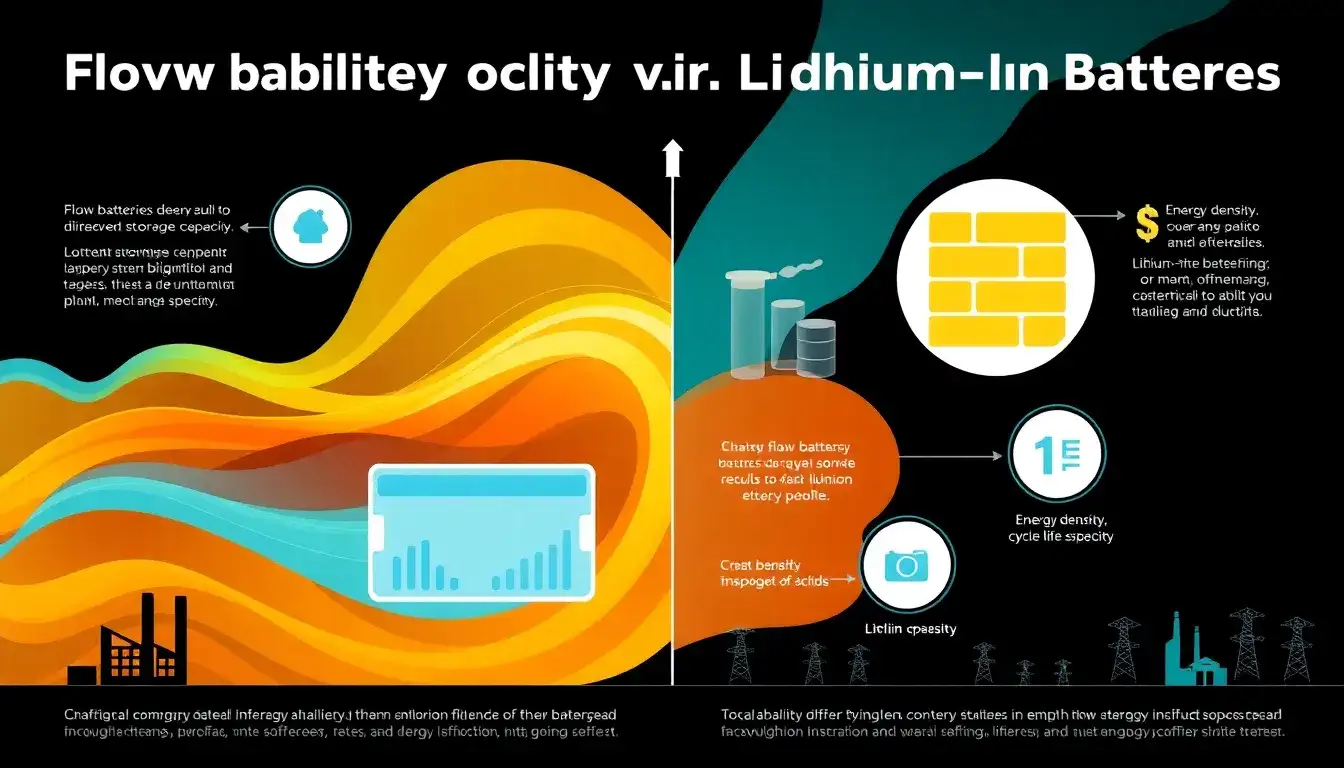 How does the scalability of flow batteries compare to lithium-ion batteries