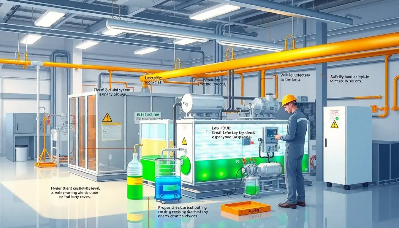 What are the main maintenance tasks for flow batteries