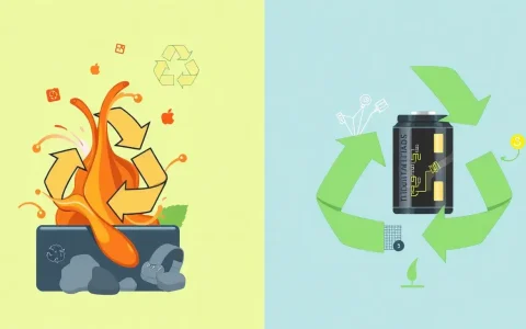 How does the recyclability of iron flow batteries compare to that of lithium-ion batteries