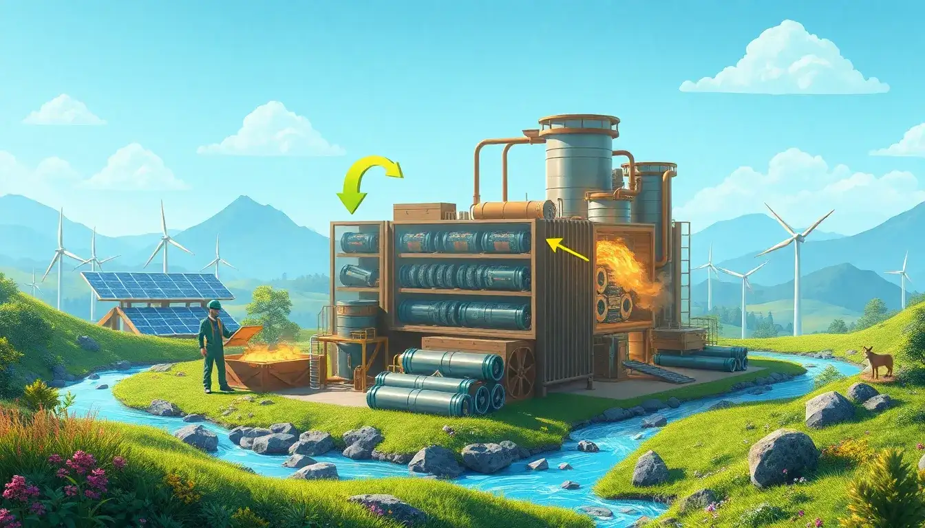 What are the environmental benefits of recycling iron flow batteries