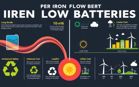 What are the main advantages of iron flow batteries over lithium-ion batteries