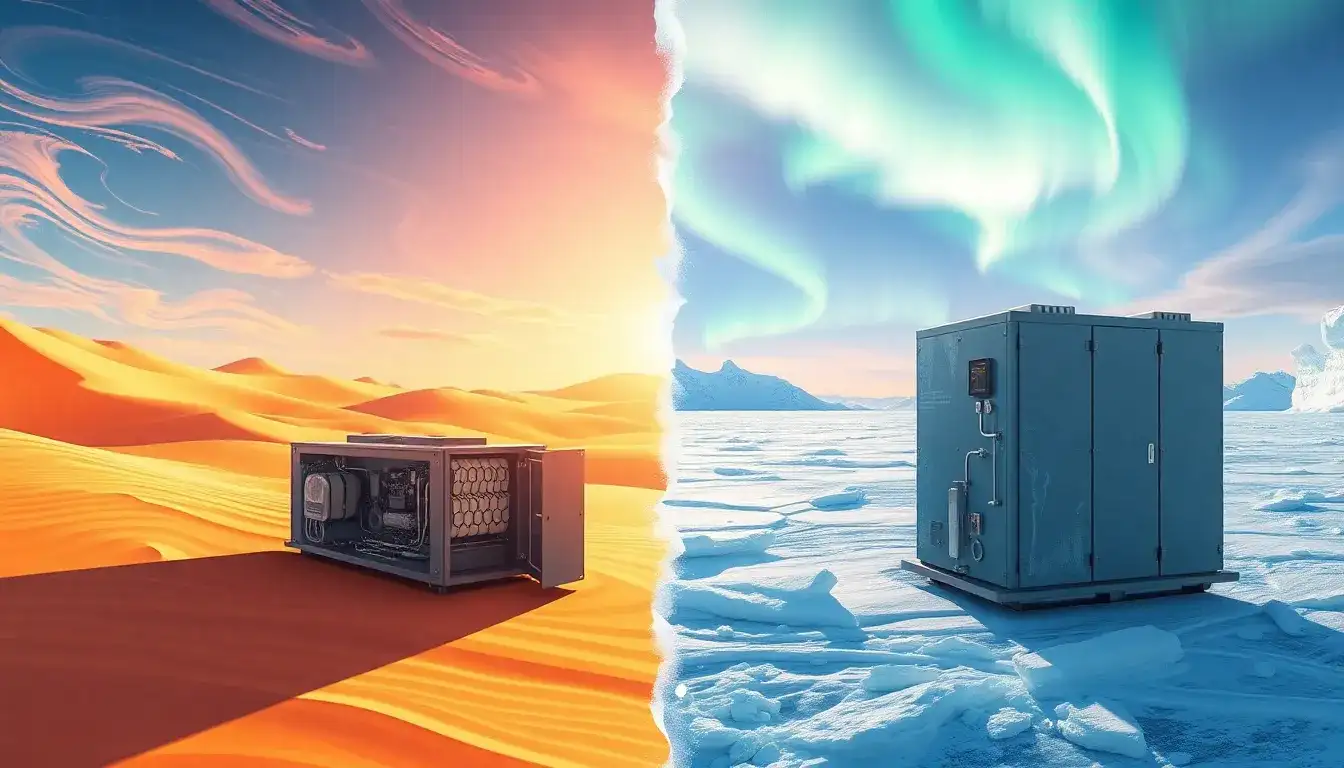 How do iron flow batteries perform in extreme temperatures