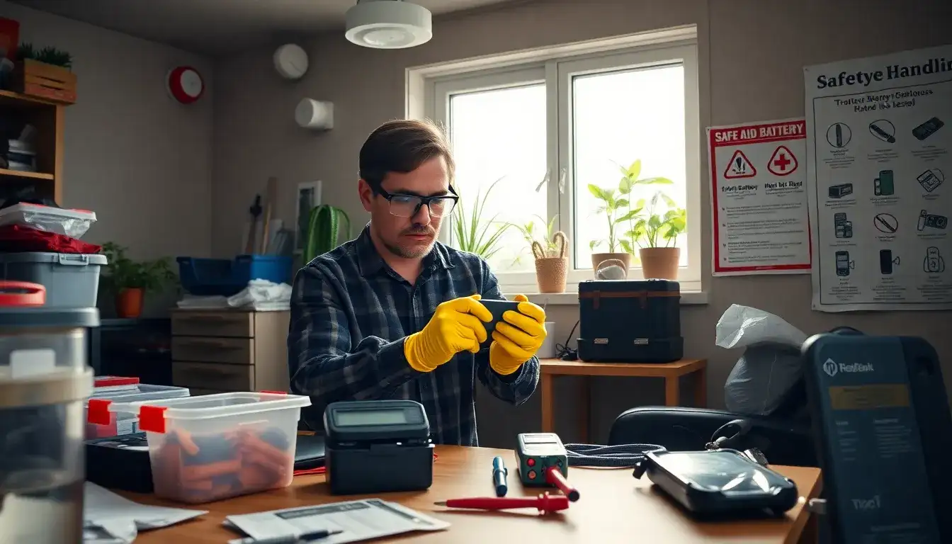 How can I safely dispose of lithium-ion batteries at home