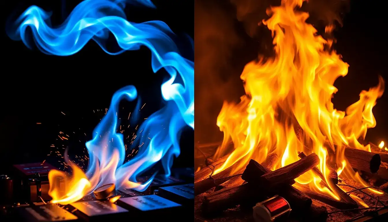 How do lithium-ion battery fires differ from traditional fires