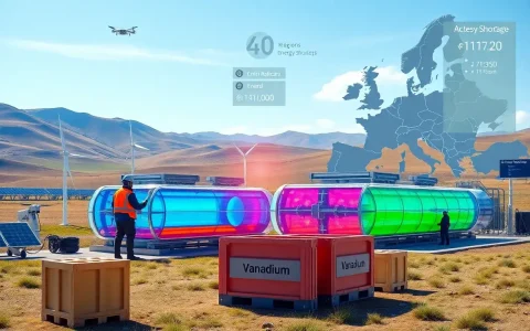 How might the lack of vanadium production in Europe affect the deployment of flow batteries