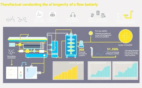 What are the main factors that contribute to the longevity of flow batteries