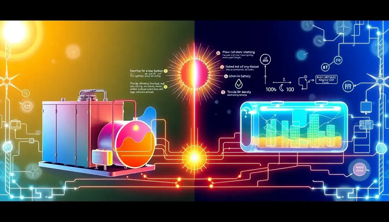 How does the lifespan of flow batteries compare to that of lithium-ion batteries