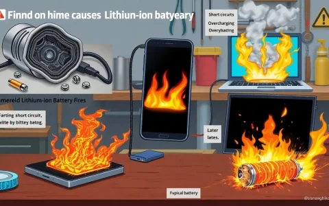 What are the common causes of lithium-ion battery fires
